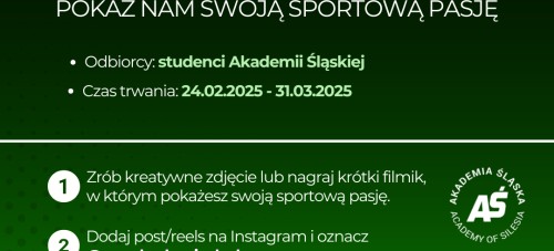 KONKURS "POKAŻ NAM SWOJĄ SPORTOWĄ PASJĘ"