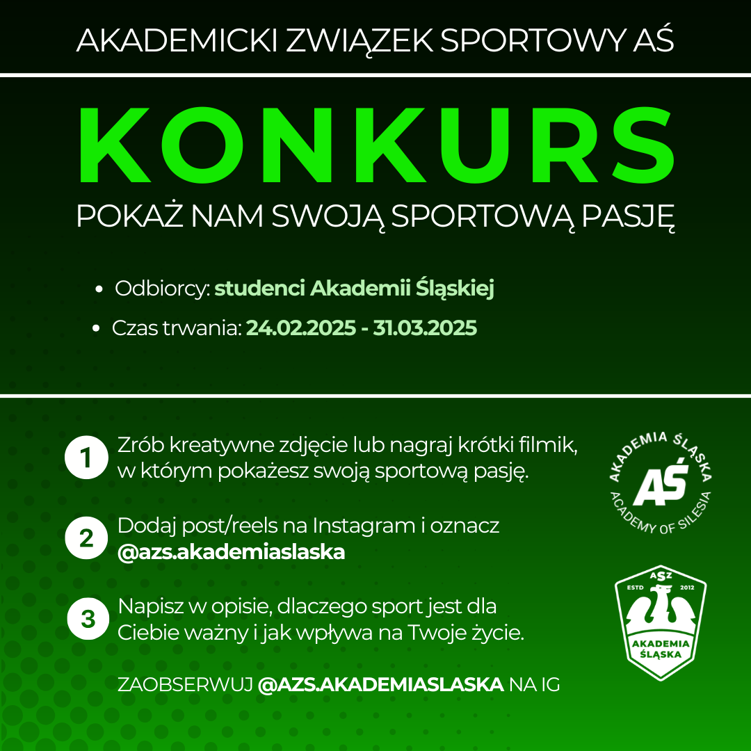 KONKURS "POKAŻ NAM SWOJĄ SPORTOWĄ PASJĘ"