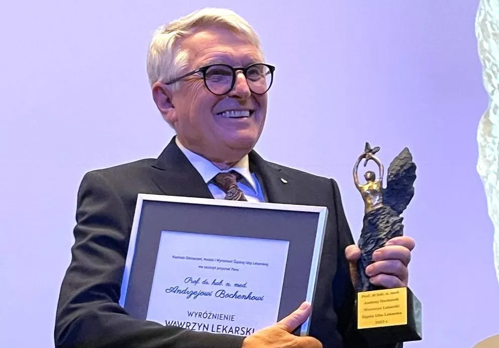 Wyróżnienie dla Prorektora ds. Medycznych – Wawrzyn Lekarski dla prof. Andrzeja Bochenka