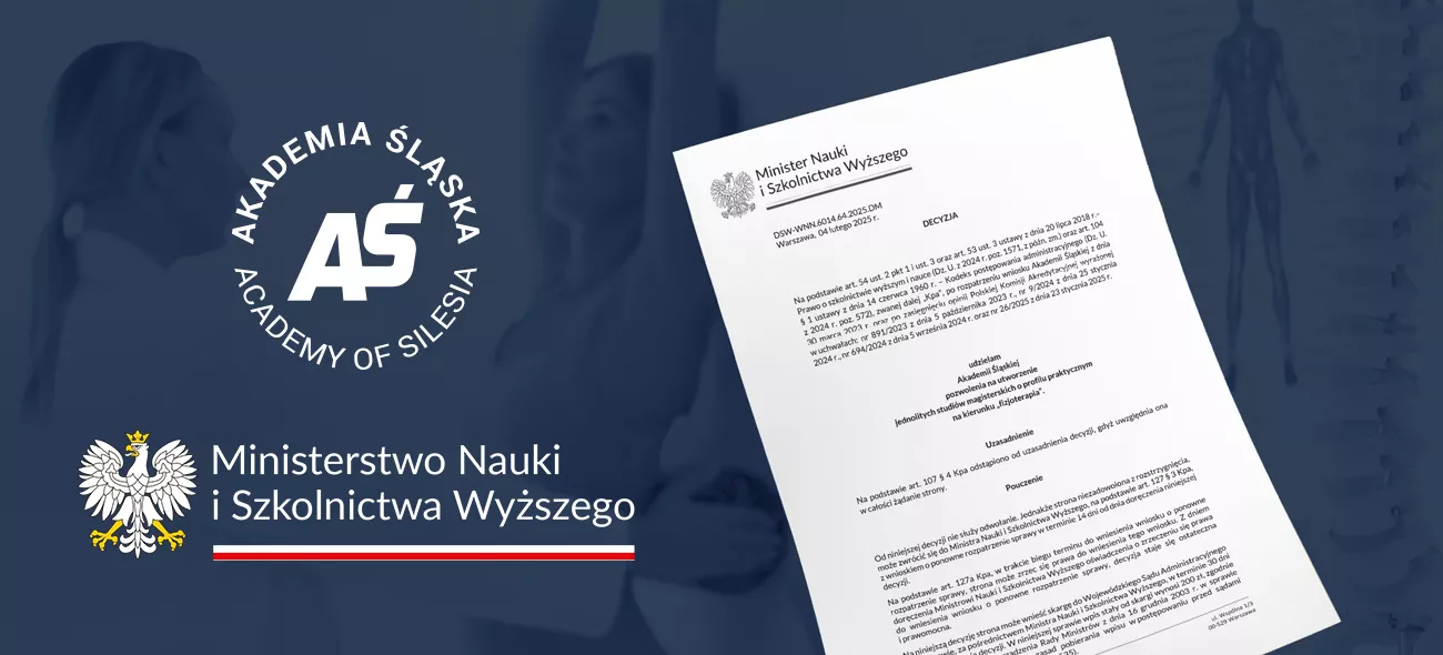 NOWY KIERUNEK STUDIÓW - FIZJOTERAPIA - NA WYDZIALE NAUK MEDYCZNYCH IM. PROF. ZBIGNIEWA RELIGI