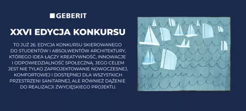 Geberit „Projekt Łazienki 2025” – rusza konkurs dla studentów i absolwentów