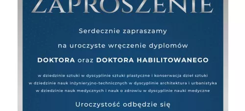 Uroczyste wręczenie dyplomów doktorskich i habilitacyjnych w Akademii Śląskiej